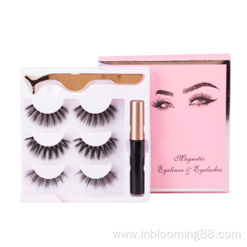 Wholesale 10 Pairs Magnetic Eyelash With Lash Glue